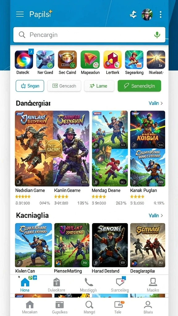 bulantogel - Layar permainan penuh warna yang menarik.