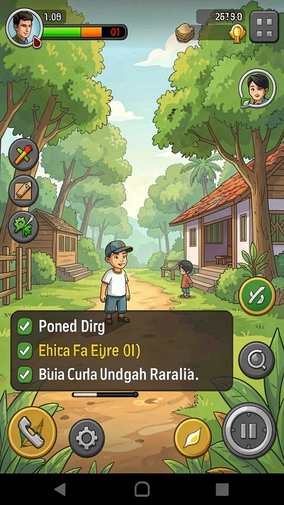 xxx777 - Tangkapan layar menampilkan karakter utama dalam aksi.